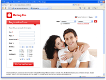 Dating website template for online dating web site, free install