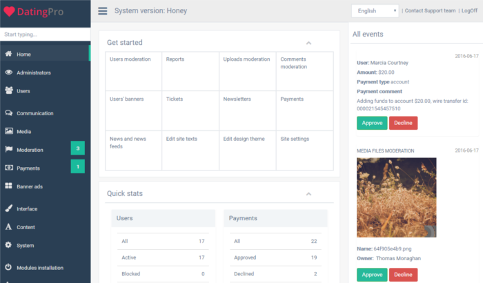 dating-pro-honey-responsive-admin-panel-gentelella