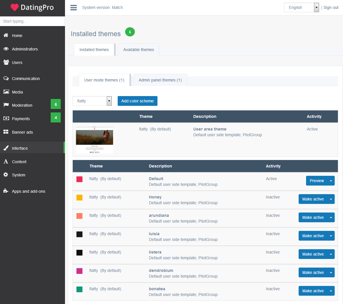PG Dating Pro: Modify the design of your dating site