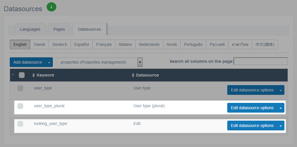 PG Dating Pro: User types editor