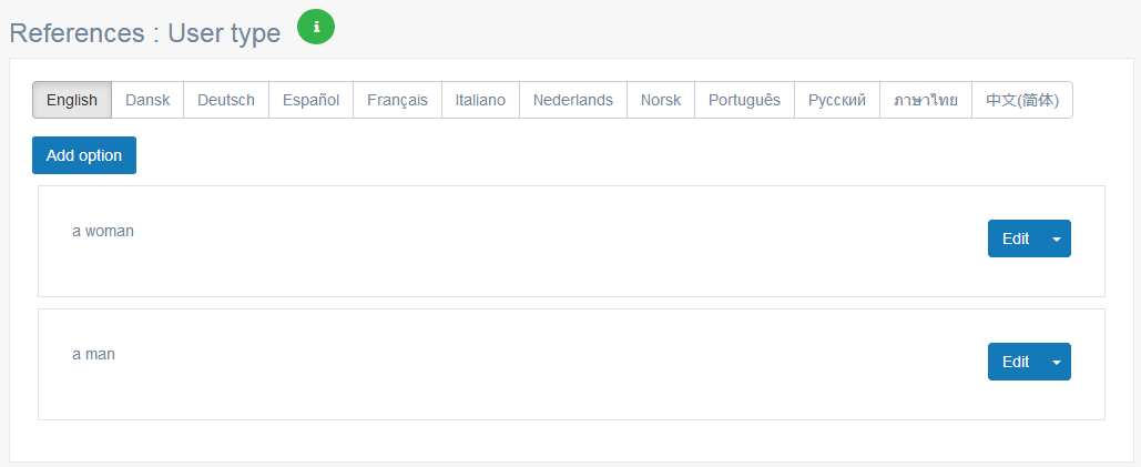 PG Dating Pro: User types editor