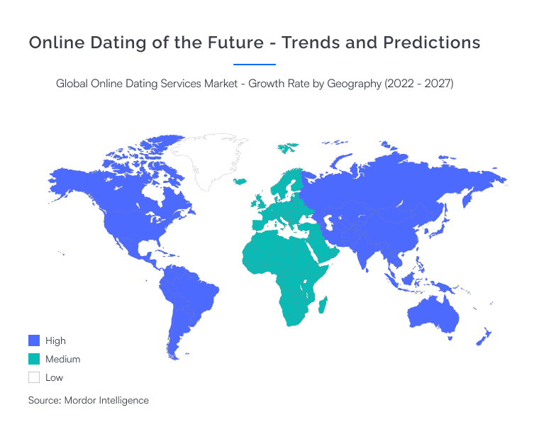 Online Dating global service market by usage