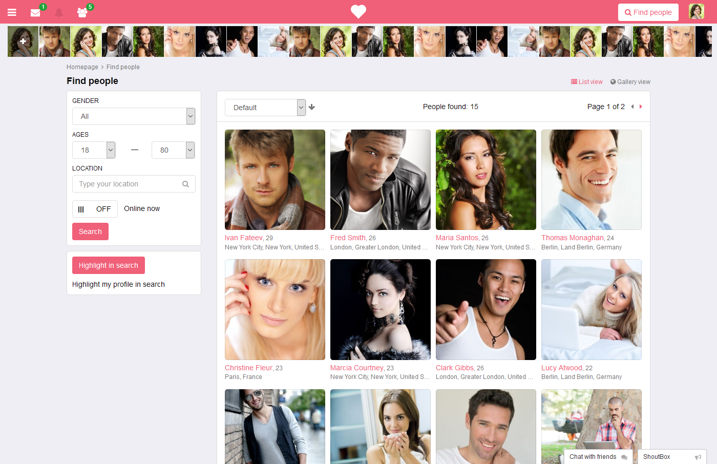 dating site- ul web construit)