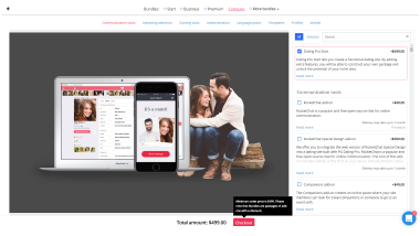 Adult dating website builder